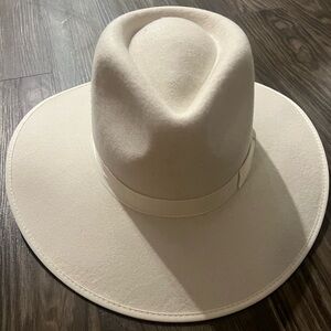 Brixton Jo Rancher Hat in Dove size Medium